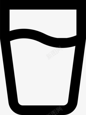玻璃杯饮料液体图标图标