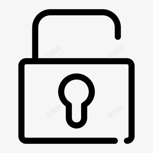 解锁进入打开图标svg_新图网 https://ixintu.com 安全 打开 挂锁 网络 解锁 进入