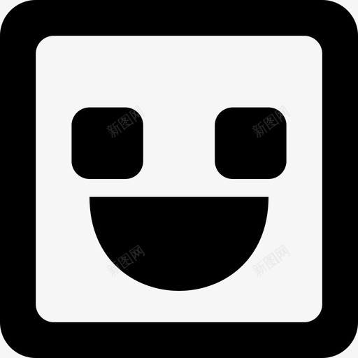emoji_happy_square_round [#431]svg_新图网 https://ixintu.com emoji_happy_square_round [#431]