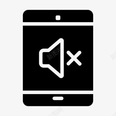 没有音乐平板电脑商务ipad图标图标