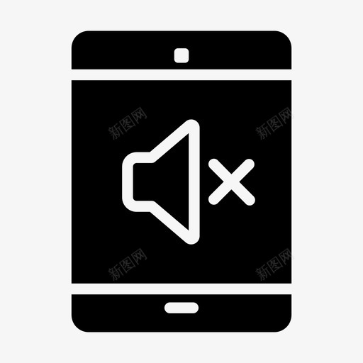 没有音乐平板电脑商务ipad图标svg_新图网 https://ixintu.com ipad 商务 扬声器关闭 没有音乐平板电脑 音乐和声音