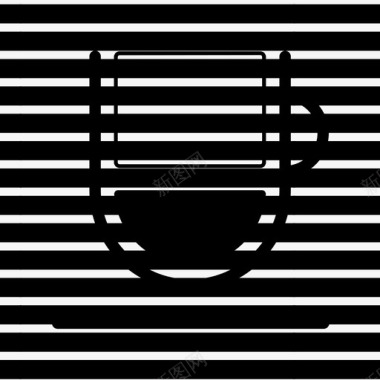 黑眼咖啡自助餐厅图标图标