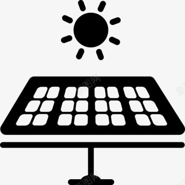 太阳能能源面板图标图标