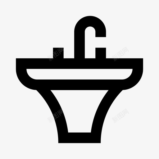 水槽浴室洗衣机图标svg_新图网 https://ixintu.com 家 水 水槽 洗衣机 浴室 线
