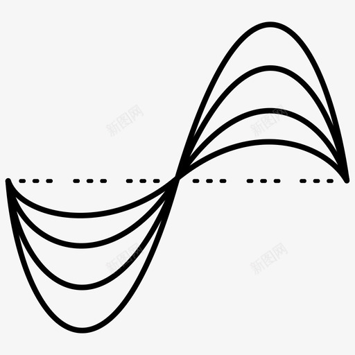 声波频率赫兹图标svg_新图网 https://ixintu.com 压力 声波 赫兹 音高 频率