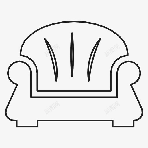 沙发椅子放松图标svg_新图网 https://ixintu.com 坐下 放松 椅子 沙发