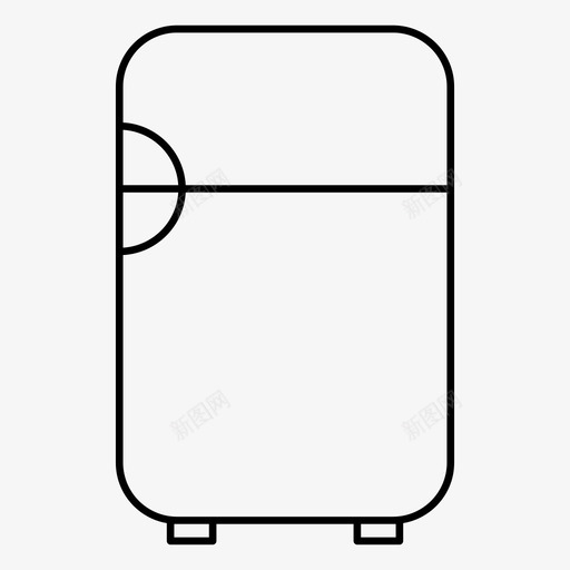 冰箱电器设备图标svg_新图网 https://ixintu.com 冰箱 厨房用具 电器 设备 餐厅