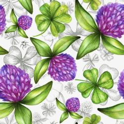 紫色花卉底纹素材
