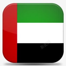 emirates联合的阿拉伯酋长V7国旗图标高清图片