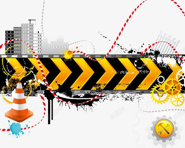 路障png免抠素材_新图网 https://ixintu.com 建筑 路障