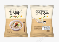韩式零食韩式面食零食包装袋高清图片