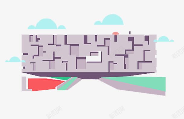 城墙建筑png免抠素材_新图网 https://ixintu.com 免抠PNG素材 城墙 建筑 插画