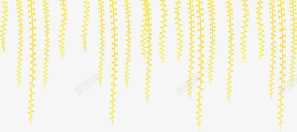柳条png免抠素材_新图网 https://ixintu.com 柳条 植树节 黄色