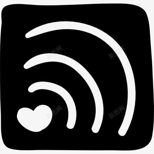 WiFi的爱情信号图标png_新图网 https://ixintu.com 情人节 浪漫 的迹象