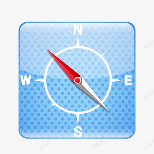 蓝色网状指南针质感png免抠素材_新图网 https://ixintu.com 指南针 网状 蓝色 质感 质感蓝色