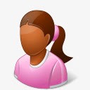 黑暗之女孩子女黑暗人形图标高清图片