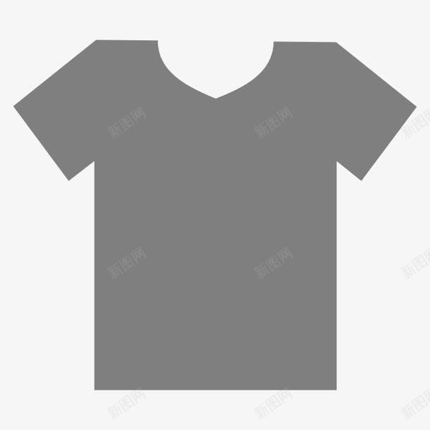 深灰色的卡通短袖png免抠素材_新图网 https://ixintu.com 卡通 深灰纯色 深灰色 灰色短袖 短袖