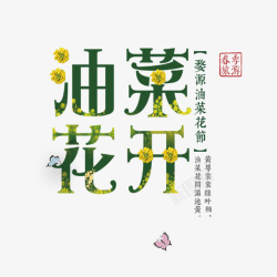 踏春油菜花春天素材