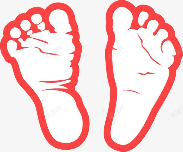 红色脚印png免抠素材_新图网 https://ixintu.com 红色 脚印 脚底板印 脚板印 赤脚印记 足迹