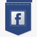 Facebook吊旗社交媒体标图标图标