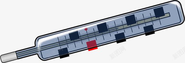 灰色的卡通大温度计png免抠素材_新图网 https://ixintu.com 卡通 大温度计 温度计 灰色的