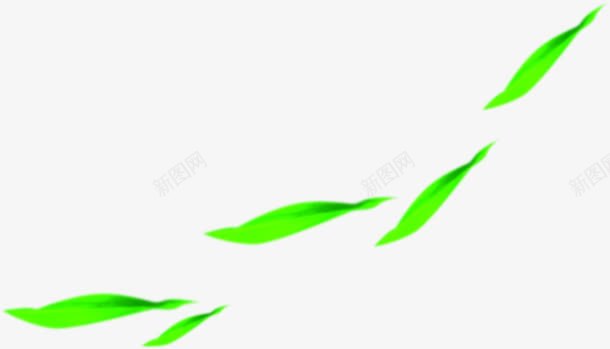 绿色风景竹叶卡通手绘png免抠素材_新图网 https://ixintu.com 卡通 竹叶 绿色 风景