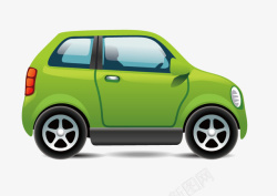 绿色汽车矢量图素材