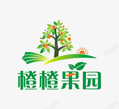 橙橙果园logo图标图标