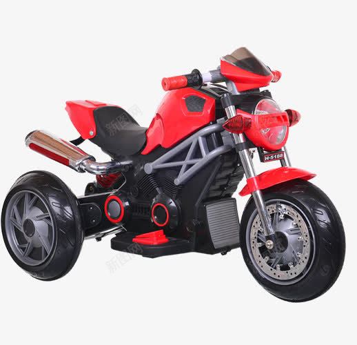 红黑色摩托车png免抠素材_新图网 https://ixintu.com 交通工具 产品实物 摩托车 机车 红黑色