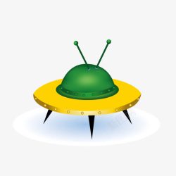 UFO星系星系绿素材