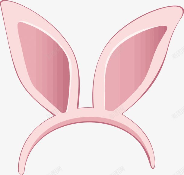 兔耳png免抠素材_新图网 https://ixintu.com 兔耳 兔耳PNG矢量图 兔耳免扣PNG图 卡通手绘 矢量兔耳 粉色