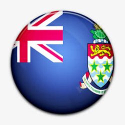 开曼群岛国旗的开曼群岛岛屿worldflagicons图标高清图片