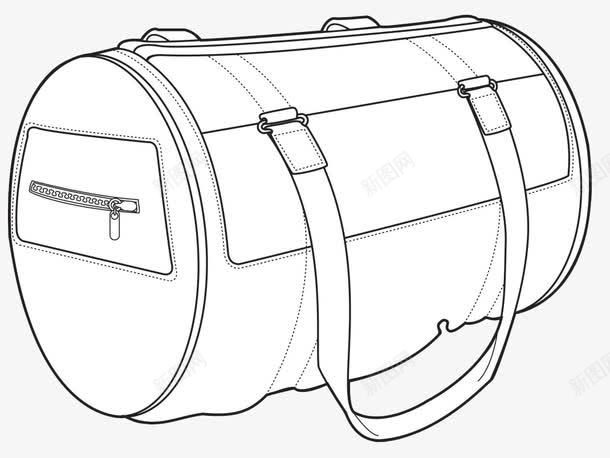 包png免抠素材_新图网 https://ixintu.com 滚筒包包手绘板