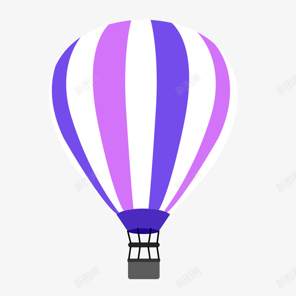 紫色热气球png免抠素材_新图网 https://ixintu.com 免扣 热气球 空气球 紫色