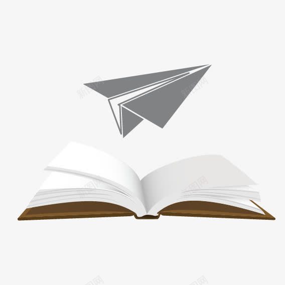 书上的纸飞机png免抠素材_新图网 https://ixintu.com 书 书上的纸飞机 纸飞机