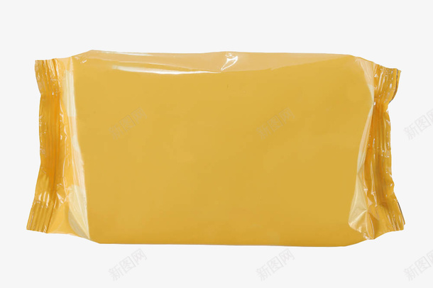 黄色手绘塑料包装袋png免抠素材_新图网 https://ixintu.com 包装袋 塑料包装 手绘 空白包装袋 袋子 黄色