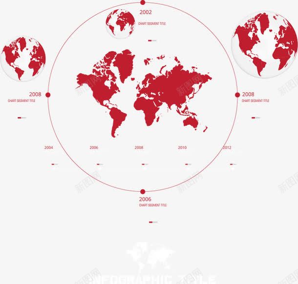 红色地图地球png免抠素材_新图网 https://ixintu.com 卡通地图 地图 矢量地图 红色地图 红色地球