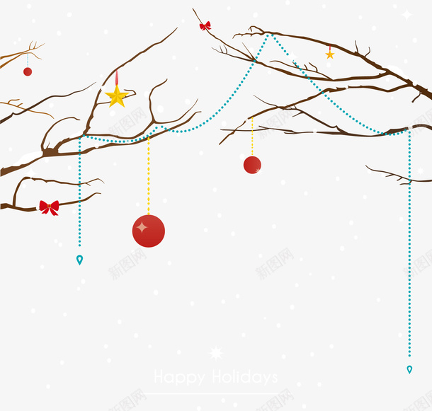 圣诞节吊球装饰矢量图ai免抠素材_新图网 https://ixintu.com 圣诞节吊球 树 简约 节日装饰 装饰矢量图 矢量图