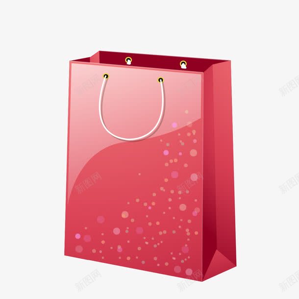 红色花纹包装袋png免抠素材_新图网 https://ixintu.com 包装袋 红色 红色包装袋 花纹包装袋