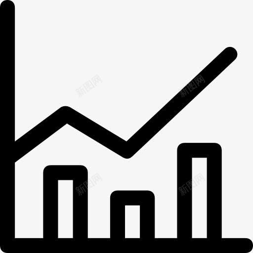 统计图标png_新图网 https://ixintu.com 业务 图 图形 增长 福利 箭头 统计