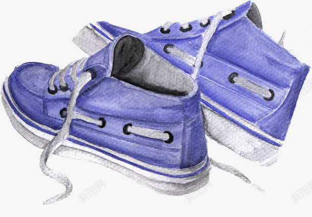 一双鞋子png免抠素材_新图网 https://ixintu.com png图形 png装饰 一双鞋 蓝色的鞋 装饰 鞋
