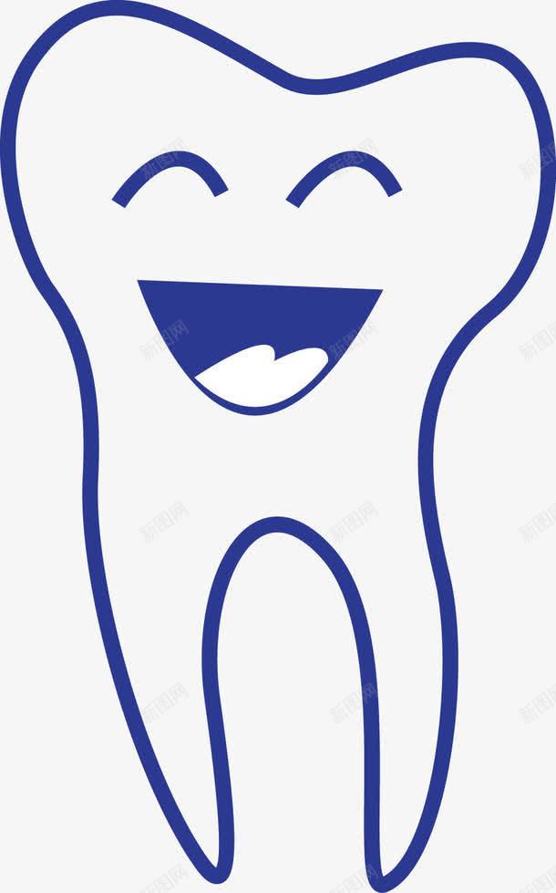 哈哈大笑的蓝色卡通牙齿png免抠素材_新图网 https://ixintu.com 人体器官 微笑 微笑表情 手绘牙齿 清洁 牙 牙齿 牙齿微笑 牙齿笑容 矢量牙齿