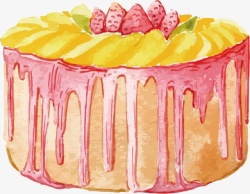 没问蛋糕手绘蛋糕矢量图高清图片