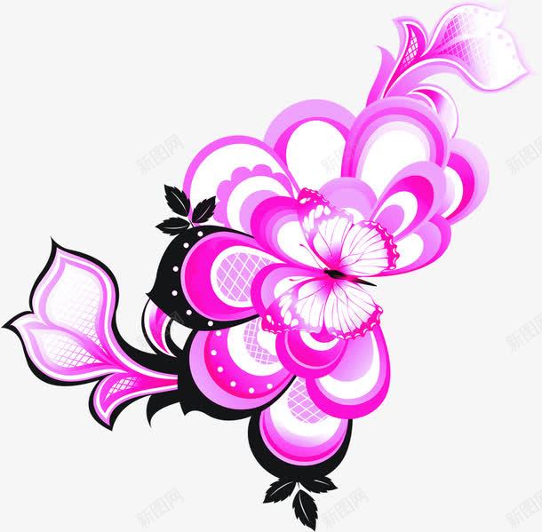 紫色卡通婚礼花朵png免抠素材_新图网 https://ixintu.com 卡通 婚礼 紫色 花朵