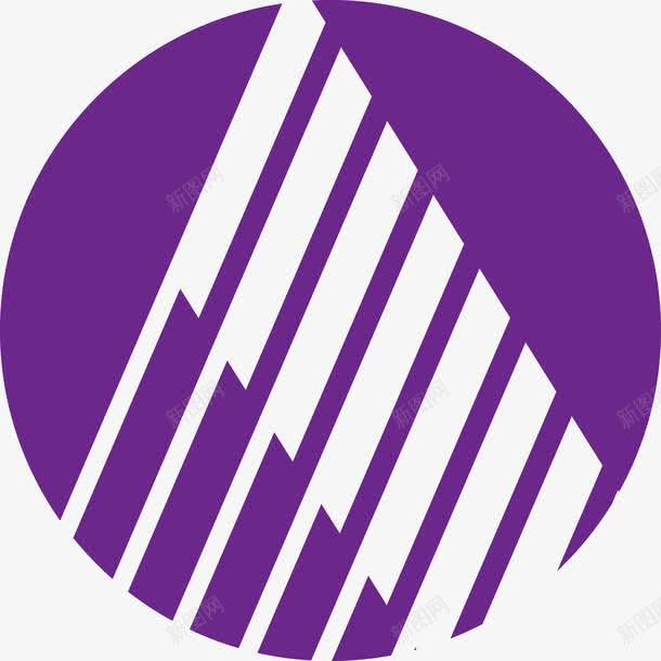 圆形琴键logo图标png_新图网 https://ixintu.com logo 圆形 琴键 紫色