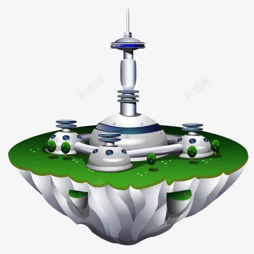 卡通空中基地png免抠素材_新图网 https://ixintu.com 免抠素材 热搜图 精美图