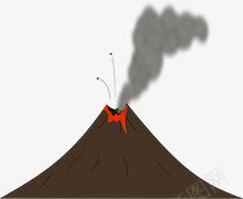 火山喷发爆发png免抠素材_新图网 https://ixintu.com 危险 地理 地质学 岩浆