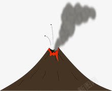 火山喷发爆发素材