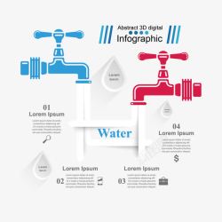 水管数字水管信息图高清图片