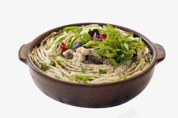 创意酸菜鱼砂锅素材